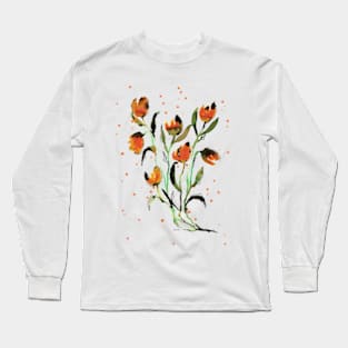 orange tulips Long Sleeve T-Shirt